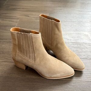 rag & bone Beige Suede Ankle Booties NEW